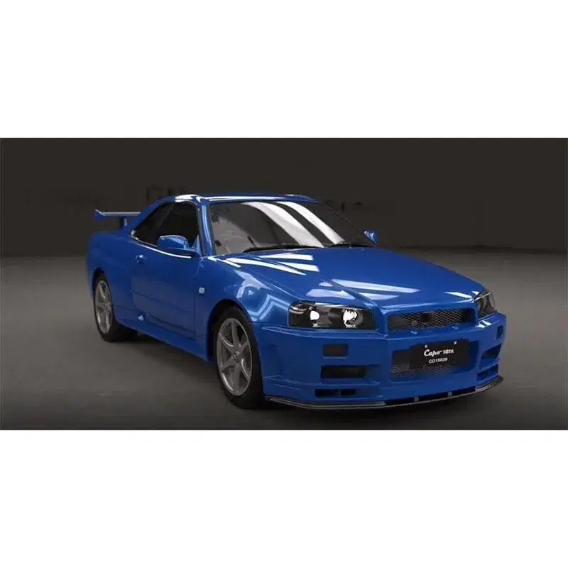 CAPO 1/8 GT-R R34 차체-블루 미개봉